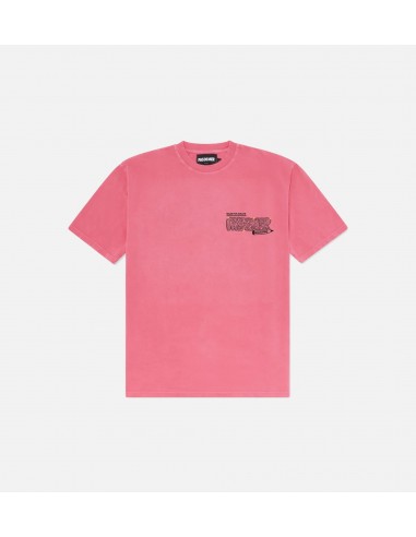 Hard Times Maze Mens Short Sleeve Shirt - Pink les muscles