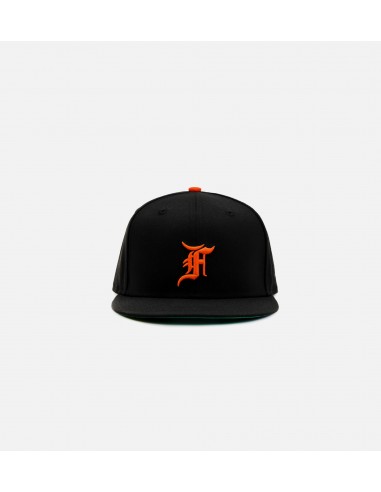 F.O.G. 59Fifty Mens Fitted Hat - Black/Orange commande en ligne