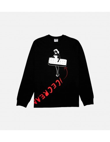 Streetwear Collection Sandwich Mens Long Sleeve T-Shirt - Black/Black vous aussi creer 