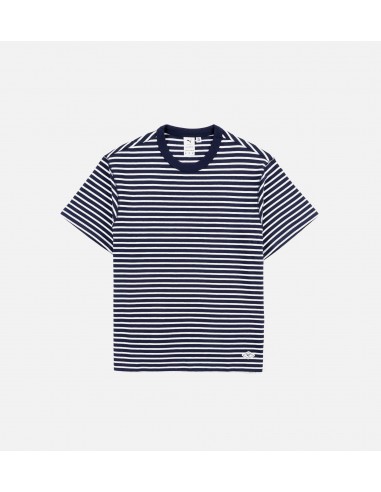 Nanamica Striped Mens Short Sleeve Shirt - Navy suggérées chez