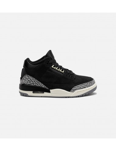 Air Jordan 3 Retro Off Noir Womens Lifestyle Shoe- Off Noir/Black Coconut Milk/Cement Grey de l' environnement