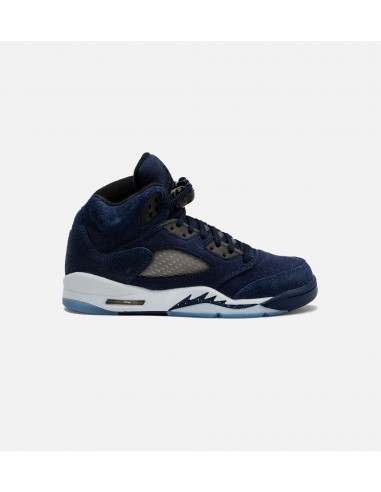 Air Jordan 5 Retro Midnight Navy Grade School Lifestyle Shoe - Midnight Navy/Black/Football Grey Faites des économies