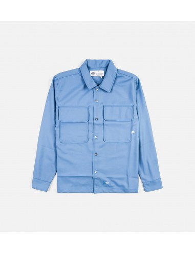 Twill Work Mens Long Sleeve Shirt - Blue la chaussure