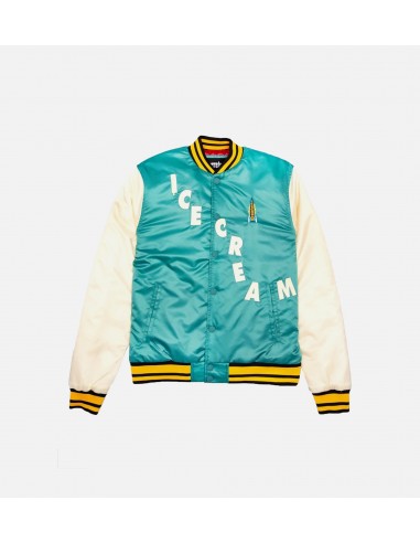 Retro Mens Varsity Jacket - Teal/Multi livraison gratuite