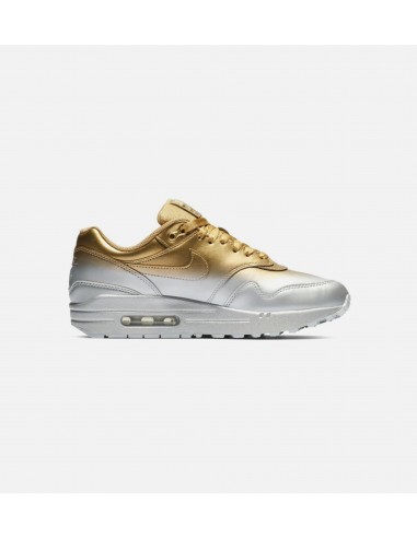 Air Max 1 LX Spray Paint Womens Shoe - Metallic Silver/Metallic Gold de l' environnement