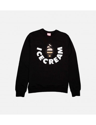 Vanilla Crew Mens Sweatshirt - Black/Black livraison et retour toujours gratuits