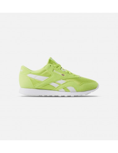 Classic Nylon Color Mens Shoe - Neon Lime/White est présent 