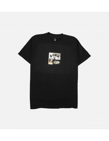 Party Square Mens T-Shirt - Vintage Black/Black pas cher chine