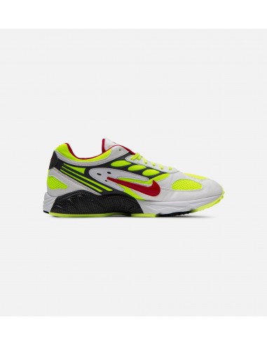 Air Ghost Racer Mens Running Shoe - White/Neon Yellow/Atom Red/Dark Grey france