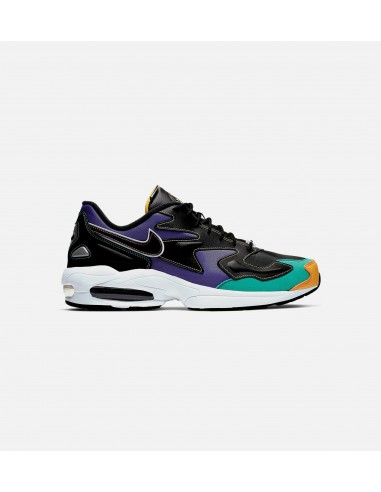 Air Max 2 Light Mens Lifestyle Shoe - Black/Purple le des métaux précieux