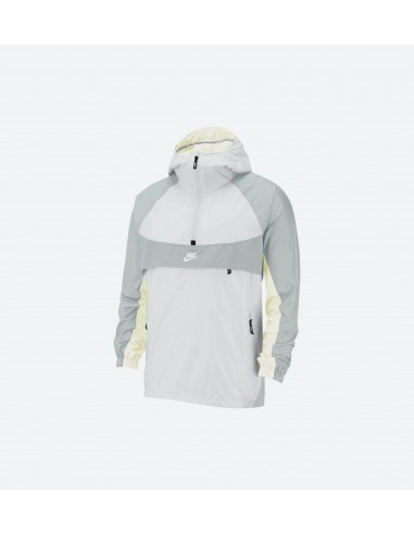 Re-Issue Woven Mens Pullover Jacket - White/White rembourrage situé sous