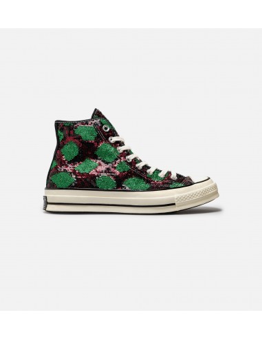 Chuck Taylor All Star Sequin High Top Mens Lifestyle Shoe - Red/Green les ligaments