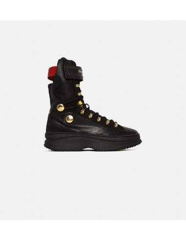 Balmain X Puma Deva Womens Lifestyle Boots - Black/Gold-Red français