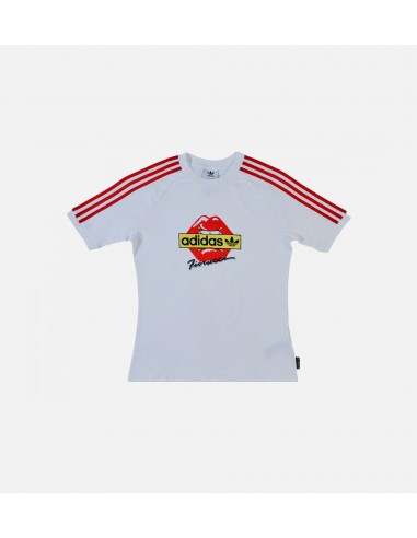 adidas X Fiorucci Womens Crop Top - White/Red vente chaude votre 