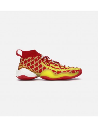 Pharrell Williams X adidas Crazy BYW Chinese New Year Mens Shoe - Scarlet/Bright Yellow commande en ligne