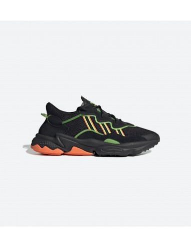 Ozweego Mens Running Shoe - Black/Green/Orange Comparez plus de prix