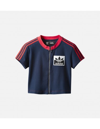 Olivia Oblanc X adidas X Kendall Jenner Womens Crop Top - Navy/Red Economisez 