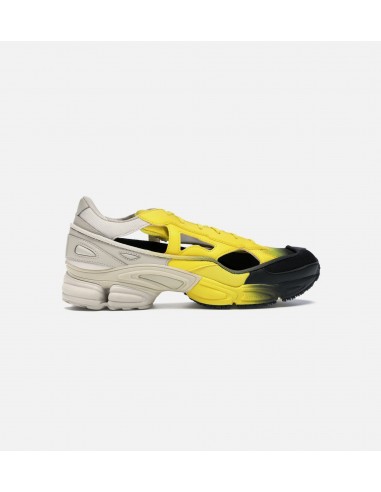 Raf Simmons Ozweego Replicant Mens Shoes -Black/Yellow/Off White basket pas cher