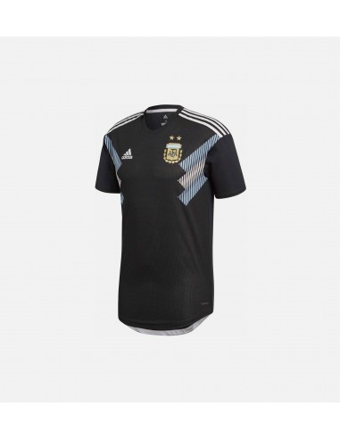 Argentina Away Authentic Mens Jersey - Black/Blue En savoir plus