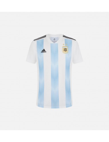 Argentina Home Authentic Mens Jersey - White/Blue de technologie