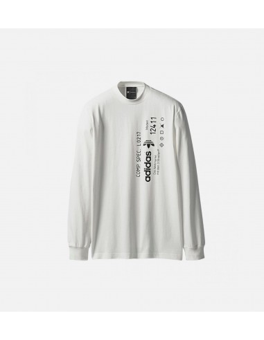 Alexander Wang X adidas Collection AW Graphic Long Sleeve Mens Shirt - White/White prix pour 