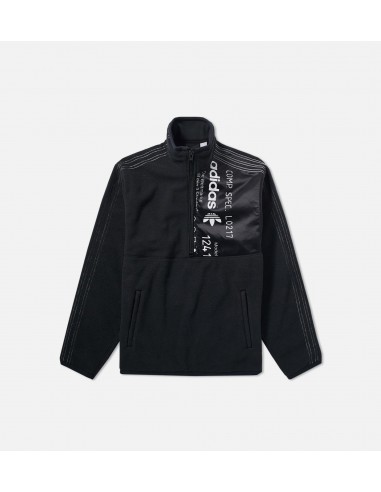 Alexander Wang X adidas Collection AW Polar Half Zip Mens Jacket - Black/Black du meilleur 