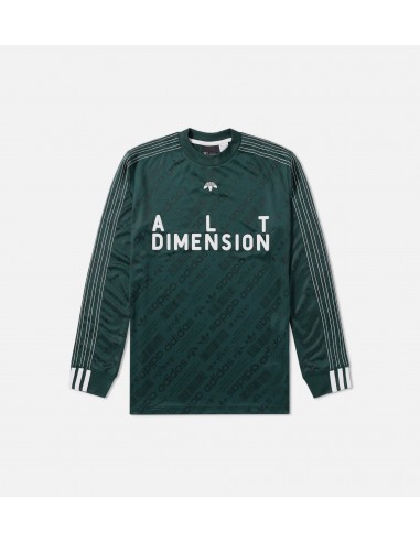 Alexander Wang Collection Mens Soccer Long Sleeve T-Shirt - Green/White Comparez plus de prix