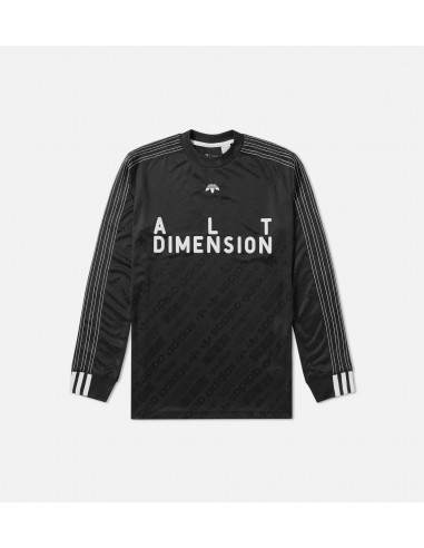 Alexander Wang Collection Mens Soccer Longsleeve T-Shirt - Black/White prix pour 