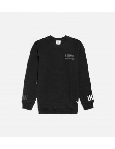 White Mountaineering Collection Mens Crew Sweatshirt - Black/Black JUSQU'A -70%! 