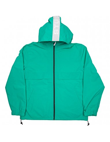 Light Nylon Full Zip Mens Jacket - Aqua rembourrage situé sous