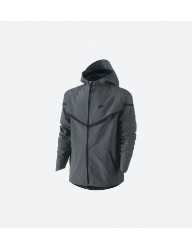 Tech Windrunner Mens Jacket - Cool Grey/Obsidian meilleur choix