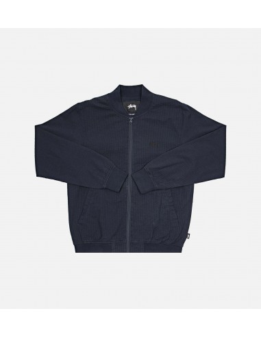 Seersucker Bomber Mens Jacket - Navy Toutes les collections ici