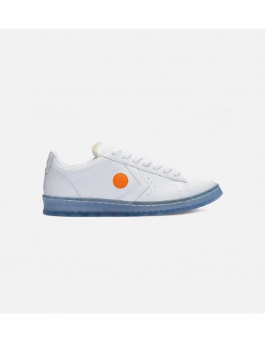 Pro Leather Low Top Mens Lifestyle Shoe - White/Blue/Orange paiement sécurisé