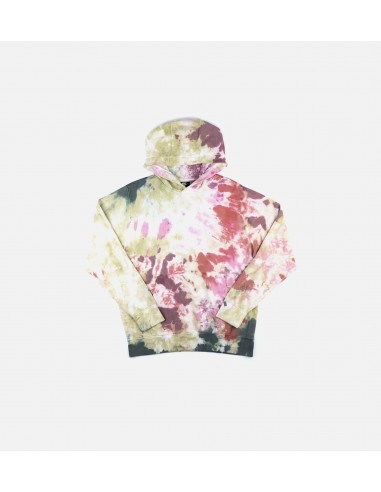 Pullover Tie Dye Mens Hoodie - Dark Beetroot/White/Grey À commander