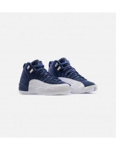 Air Jordan 12 Retro Indigo Grade School Lifestyle Shoe - Blue/Indigo/White livraison gratuite