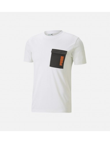 Central Saint Martins X Puma Jacquard Tee Mens T-Shirt - White/Black/Orange Dans la société mordern