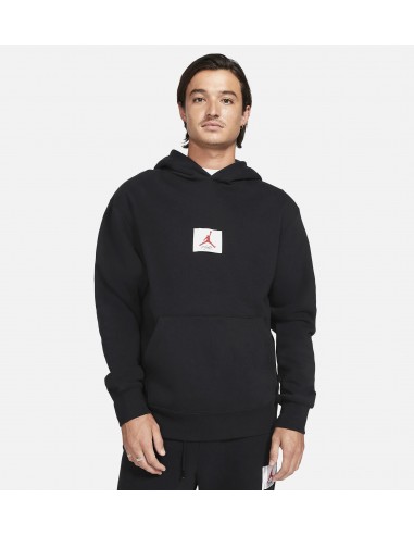 Flight Fleece Graphic Mens Hoodie - Black/White/Red offre 