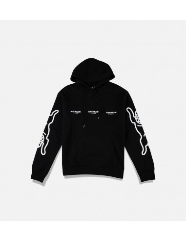 White Mens Hoodie - Black les ctes