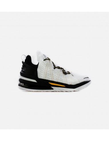 Lebron 18 Home Mens Basketball Shoe - White/Black/Yellow 50% de réduction en Octobre 2024