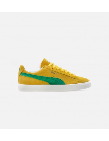 Suede Vintage Mij Retro Mens Lifestyle Shoe - Yellow/Green pas cheres