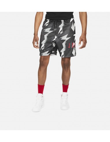 Jumpman Air Printed Mesh Mens Shorts - Black/White/Red chez Cornerstreet bien 