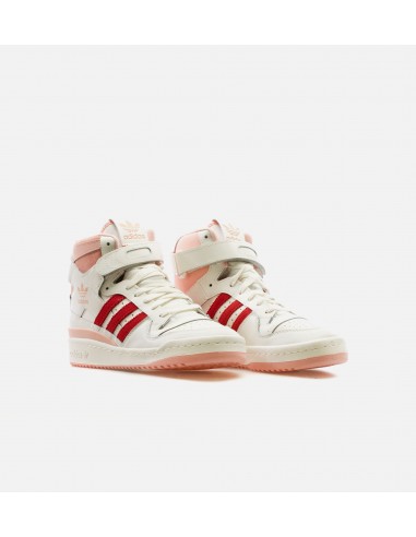 Forum 84 High Pink Glow Mens Lifestyle Shoe - White/Pink/Red JUSQU'A -70%! 