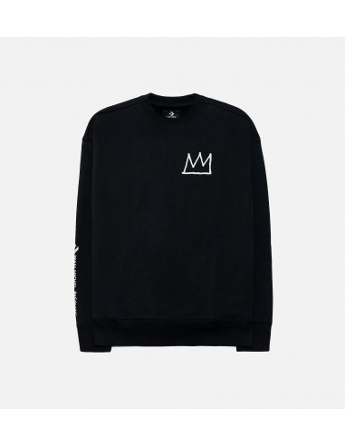 World Famous By Jean Michel Basquiat Fleece Crew Mens Crew - Black à prix réduit toute l'année