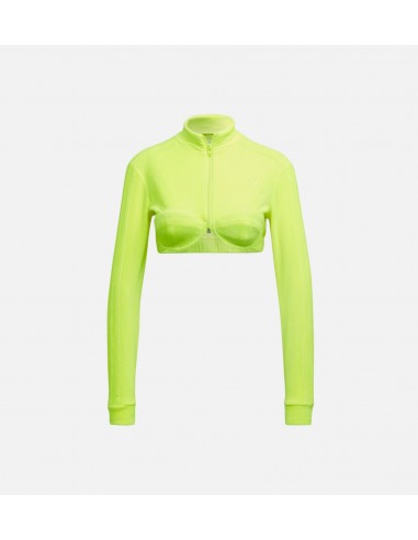 Jeremy Scott Velour Bra Track Top Womens Top - Yellow les ctes