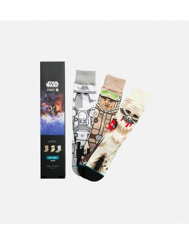 Star Wars Empire Strikes Back 3 Pack Socks - Black sur le site 