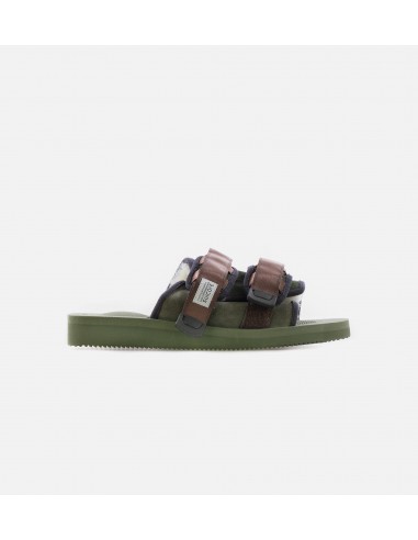 Moto Mab Slides Mens Sandals - Olive/Sage pas cher 