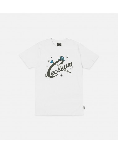 Gleam Short Sleeve Tee Mens T-Shirt - White/Black Fin de série