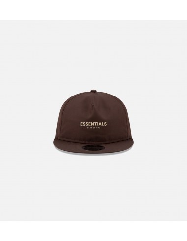 Walnut Fear Of God Essentials Retro Crown 9Fifty Strapback Mens Hat - Brown de la marque