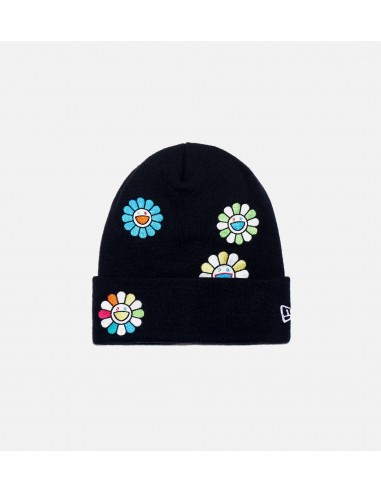 New Era x Takashi Murakami Basic Cuff Knit Beanie Mens Hat - Black/Multi solde