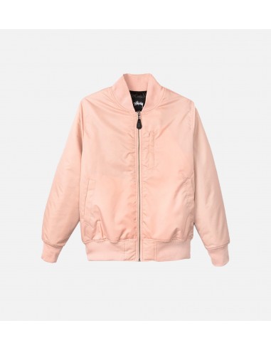 Stussy Flight Satin Bomber Jacket Men's - Peach livraison et retour toujours gratuits